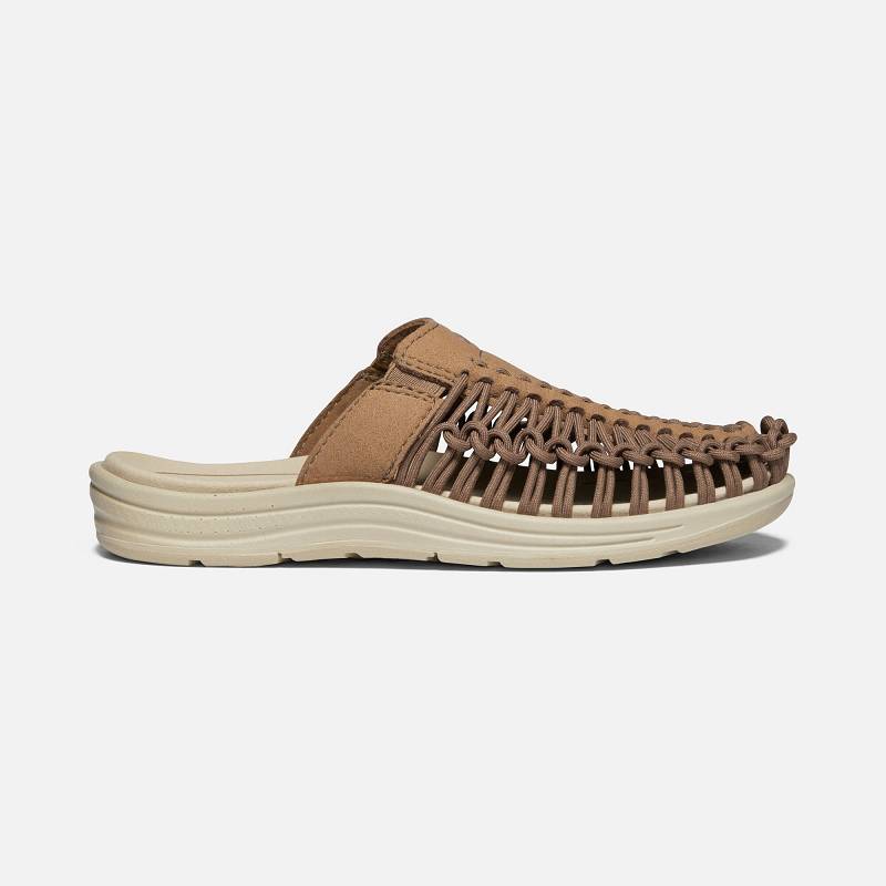 Keen Uneek II Badelatschen Damen DE-48517 Toasted Coconut/Birch - Keen Damenschuhe Braun